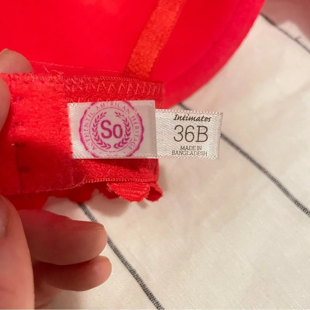 So Fuchsia Bra Padded size 36B NWT - Picture 4 of 4